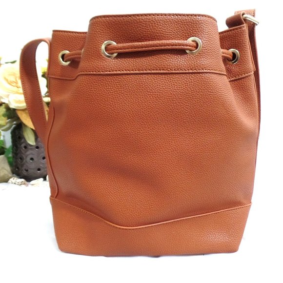 Imoshion Brown and leopard print Bucket Shoulder Bag / purse - Picture 3 of 7